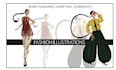 draw fashion or editorial illustration sketch in procreate