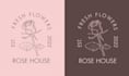 design a unique botanical, feminine minimal, modern and celestial logo