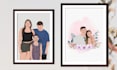 do custom portrait illustration personal couple or familly