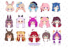 draw cute chibi head for you