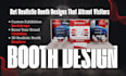 create your exhibition trade show booth and backdrop design