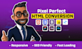 do figma to html css, psd to html or xd to html static website