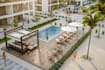 create backyard landscape design, pool garden and patio