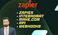 create automation using zapier make, and integromat