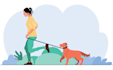 create 2d flat vector illustration for website and app