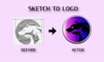 convert your sketch to logo
