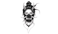 draw b w tattoo design