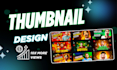 eyecatching thumbnail design for youtube and facebook that gets clicks