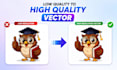 make logo and convert images to vectors, vectorize, vector tracing