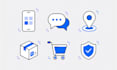 design unique and modern custom flat icon set