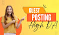 write and publish 200 guest posts on high da websites