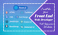 be your front end developer