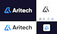 design a modern tech, saas, startup, technology logo
