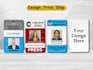 design, print and ship custom id cards and badges