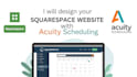 design your squarespace website with acuity scheduling