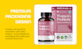 create a supplement label design and product label design