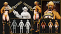 do 3d hard surface  3d robot  modeling texturing and lighting