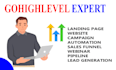 setup gohighlevel website, sales funnel, and ghl optin page
