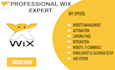 design wix website, landing page, and wix ecommerce store