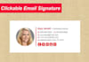 create modern html email signature, clickable webmail, gamil outlook signature