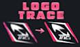 re draw any logo