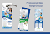 design cleaning services, washing and care flyer
