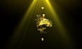 create golden liquid splash intro animation video