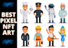 create nft pixel art collection unique pixel art nfts