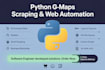 do python web scraper for google maps data scraping and automation