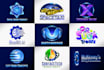 do modern 3d business logo design