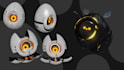 do a custom 3d cute robot model