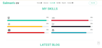 make a web resume  using bootstrap , javascript , css and html