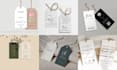 design clothing label, hang tag, wash label, neck, or size tag