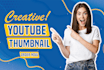 design amazing and eye catchy youtube thumbnails