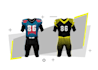 create american football jersey designs and physical sample