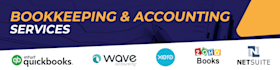 do bookkeeping in wave, quickbooks, xero accounting