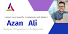 be your front end web developer and designer