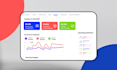 do dashboard CRM saas design, UI UX landing page website