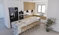 design modern kitchen interior in 3d and render