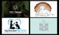 design pet, veterinary clinic or dog, cat shelter logo