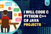 do c cpp java python csharp programming and projects
