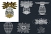 lamp design, 3d modeling rendering, and product  design
