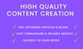 write google ranking SEO optimized blog posts and articles