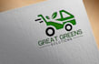 design lawn care, landscape, agriculture and grass logo