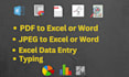 do data entry, excel, copy paste, web research as a virtual assistant