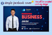 design facebook cover, linkedin, youtube and twitter banner