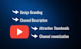 create youtube channel with a logo banner and video seo