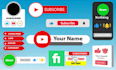 create awesome youtube subscribe animation