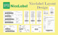 barcode nice label bartender layout and sticker design