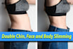 do body slimming body shape photo editing and retouch image, remove double chin